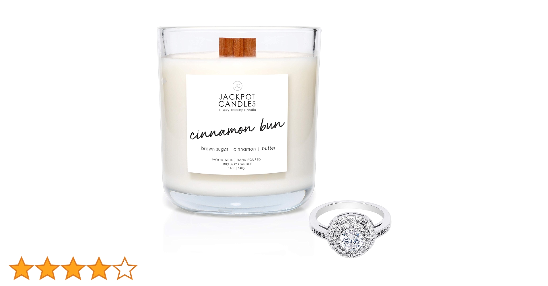 Amazon.co.jp: ジャックポットキャンドル シナモンバンキャンドル 内側